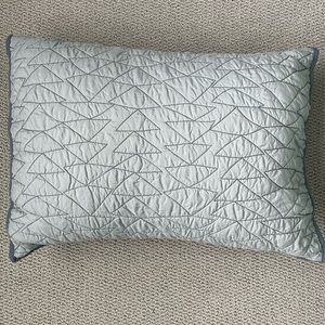2 Gray Geometric Pillow Cases